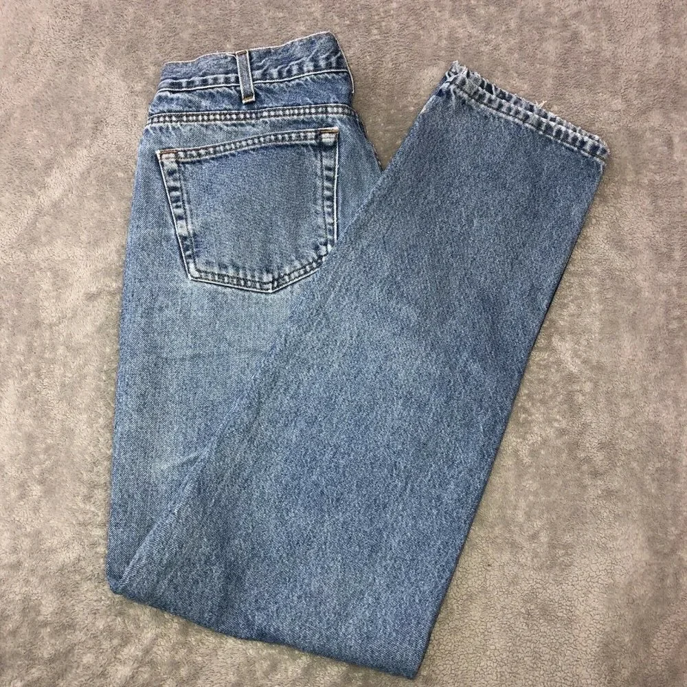 Vintage GAP Easy Fit Blue Denim High Waist Jeans 100% Cotton W36 L36 (33x34)